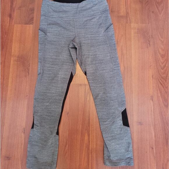 LULULEMON GRAY/BLACK COLORBLOCK LEGGING SIZE 4 - Picture 5 of 8